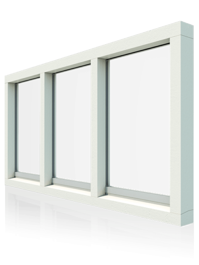 3-vaks kozijn horizontaal