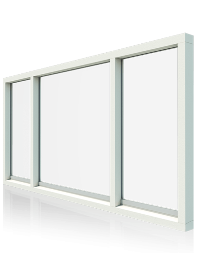 3-vaks kozijn horizontaal