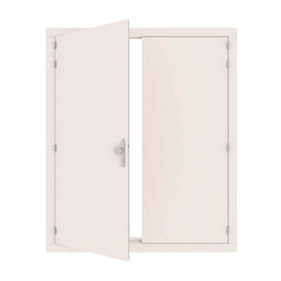 Dichte garagedeur glad